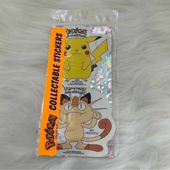 Pokémon Collectible Stickers NWT - Picture 1 of 3